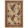 thumbnail image 4 of SAFAVIEH Lyndhurst Abigail Traditional Bordered Area Rug, Multi/Red, 3'3" x 5'3", 4 of 7