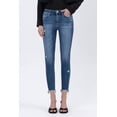 thumbnail image 6 of Flying Monkey - High Rise Distressed Skinny Jeans with Frayed Hem (27.25" Inseam) - F5238, 6 of 9
