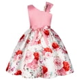 thumbnail image 2 of 2-9T Flower Girls Floral Dresses Toddler Pageant One Shoulder Princess Dress, 2 of 5