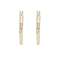 thumbnail image 3 of Brilliance Fine Women’s 14K Yellow Gold Round Hoop Earrings, 3 of 4