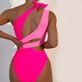 thumbnail image 4 of CAICJ98 Womens Swimsuits Women One Piece Mesh Swimsuits Vintage Tummy Control Bathing Suits Hot Pink,S, 4 of 4