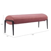 Glatt Bench Brown Bench, Modern Style, Seats up to 2, Plywood, Indoor Living