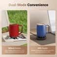 thumbnail image 5 of Temperature Control Heated Coffee Mug 14 oz - Rechargeable Self-Heating Coffee Cup with Lid - Manual Control, 3 Modes, 130 Min  Life, Auto Shut-Off (White), 5 of 6