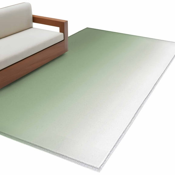 Sage Green Area Rug 3x5 FT, Non Slip Entryway Bedside Carpet, Farmhouse Sage Green Ombre Washable Soft Floor Carpet Indoor Mat Non-Shedding Throw Rug for Dorm Kitchen Home Office