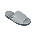 thumbnail image 2 of Isotoner  Sculpted Terry Adjustable Open Toe Slide Slippers (Women), 2 of 5