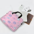 thumbnail image 5 of 16" Laptop Briefcase for Work Travel Laptop Shoulder Bag Carrying Handbag Laptop Case Dog Paw Prints and Bows, 5 of 8