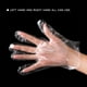 thumbnail image 3 of Guantes Desechables de Pe Guantes Transparentes de Un Solo Uso Guantes Seguros de Preparaci Abody 100PCS, 3 of 7