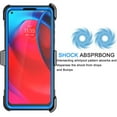 thumbnail image 2 of Moto G Stylus 2021 Case, Motorola Moto G Stylus 2021 5G Holster Clip, Tekcoo Tshell Shock Absorbing Blue Secure Swivel Locking Belt Defender Heavy Full Body Kickstand Carrying Tank Armor Cases, 2 of 6