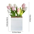 thumbnail image 3 of RKSTN 8 PCS Fake Tulips Artificial Flowers PU Faux Flowers for Wedding Floral Arrangement Spring Bouquet Home Party Office Decorations for Mother's Day Valentines Day, 3 of 6