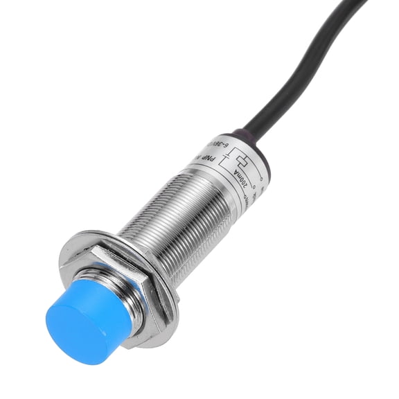Uxcell M18 Approach Inductive Proximity Sensor Switch PNP NC 8mm Detection DC 6-36V 3.9ft 1Pcs