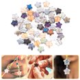 thumbnail image 3 of Shisuyan 100Pcs Five-pointed Star Shape Beads Delicate Glitter Beads Multi-function DIY Beads, 3 of 8