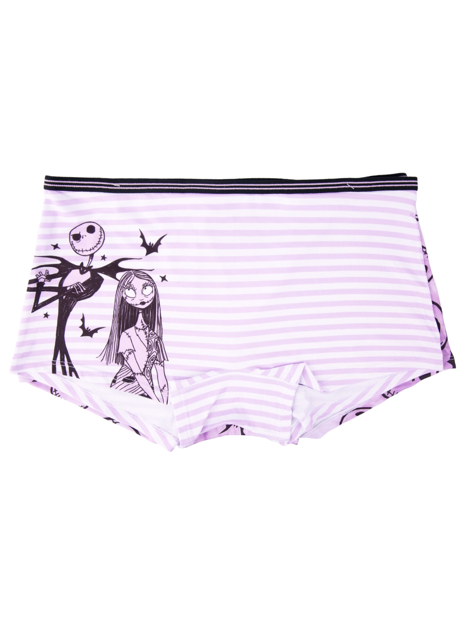Disney's Nightmare before Christmas Woman's and Juniors Boyshort Underwear, 2-Pack, Size S-XL