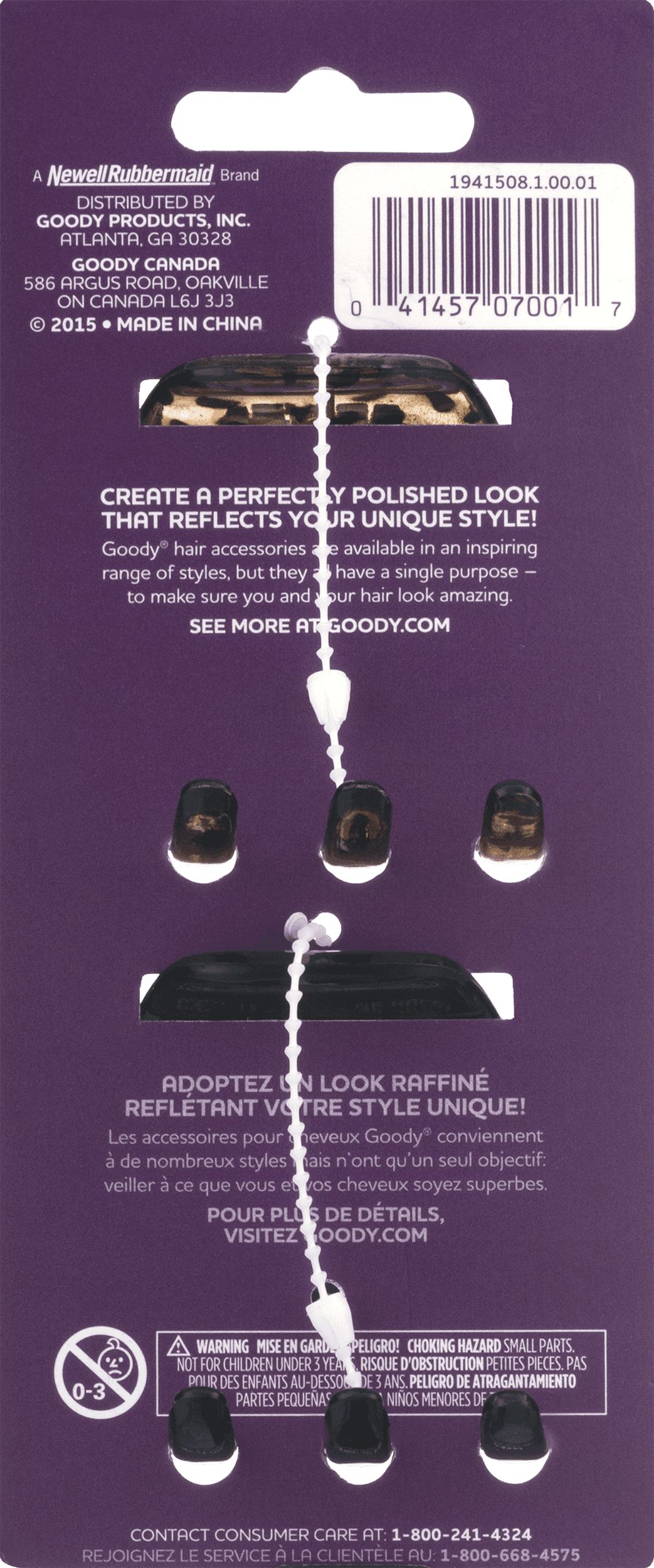 Goody Classics X Large Demi-pince - 2Ct