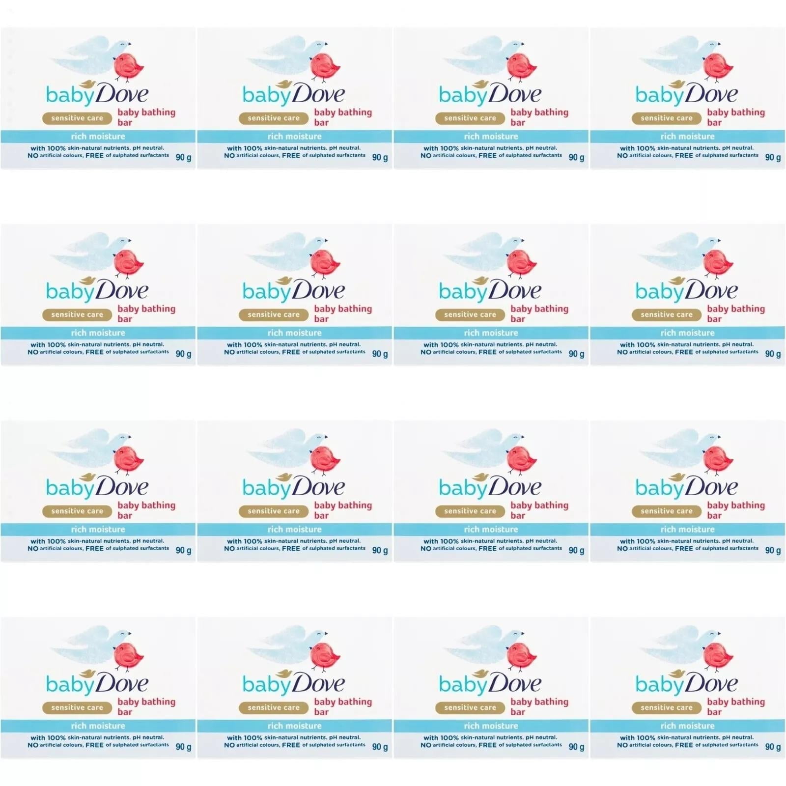 Baby Dove Rich Moisture Bathing Bar -Gentle Soap for Baby 3.17 oz- 12 Pack