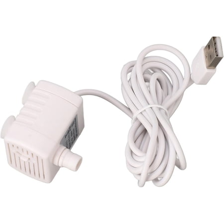 ABPETE Mini USB-Powered Water Pump - 5V Replacement Pump for Cat/Dog Fountains Aquariums & Small Water Features Low-Noise & Easy-Install