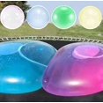 thumbnail image 1 of Juguete inflable con forma de bola de burbujas para niños, globo de agua, pelota de goma suave, pelotas de gelatina para fiestas al aire libre para niños, amarillo, 1 of 3