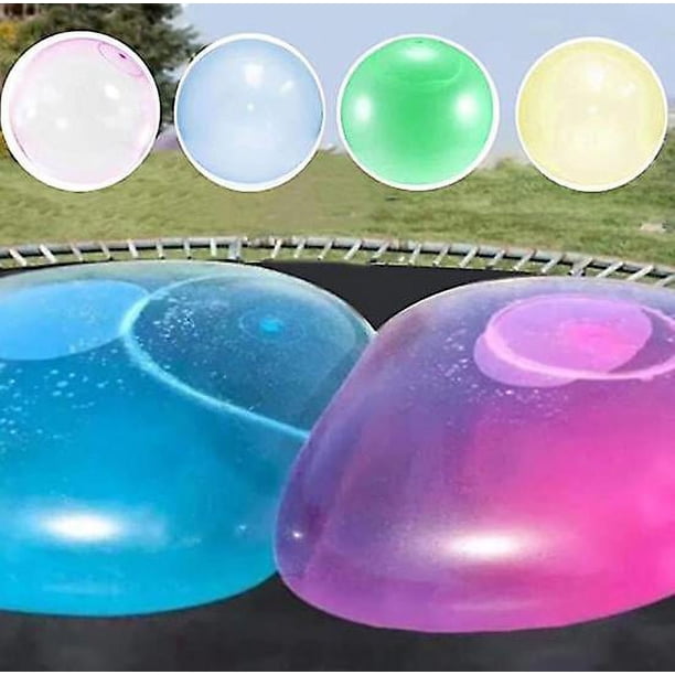 Pelota de burbujas para niños, globo de agua inflable, pelota de goma suave, globos de gelatina para niños, Fiesta al aire libre, amarillo