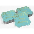 thumbnail image 4 of Inkdotpot Real Gold Foil Bracket Shape Paper Hang Tags Happy Birthday Favor Tags Pack Of 100, 4 of 6