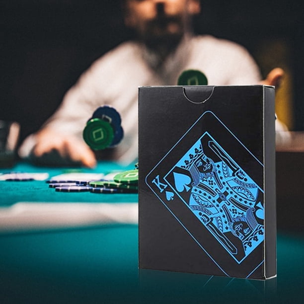 Accesorios de juego de mesa de cartas mágicas impermeables de póker de PVC de plástico (azul) Ndcxsfigh Nuevos Originales