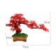 thumbnail image 2 of Árbol de arce bonsái artificial, adornos zen japoneses en maceta, decoración de plantas falsas bonsái for interiores, sala de estar, salón de té, rojo, 2 of 6