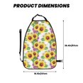 thumbnail image 2 of Naloa Sunflowers 2Pcs Anti-Kick Back Seat Cover Kick Mat, Car Seat Protector with 3 Storage Pockets, 2 of 8