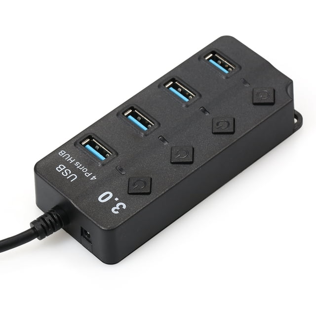 Convertidor concentrador USB 3.0 de alta velocidad 4 en 1 con 4 puertos de expansión USB 3.0