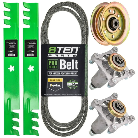 8TEN Blade Spindle Belt Idler Kit for Poulan 42 inch PO19542LT MK1005185