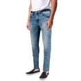 thumbnail image 3 of CULTURA AZURE Mens Skinny Fit Stretch Silicon Jeans, Med Blue, 30X30, 3 of 5