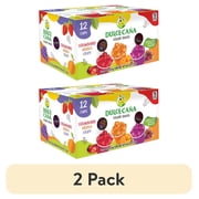 (2 pack) Dulce Caña Gelatin Snacks, Strawberry, Orange & Grape, Natural Flavors, 12–3.8 oz Cups (45.6 oz), No Artificial Sweeteners, Dairy Free