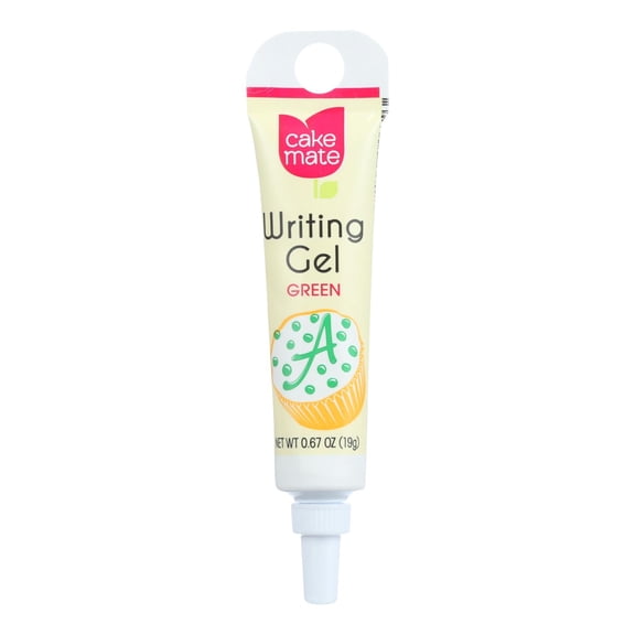 Cake Mate Decorating Gel - Green - .67 oz - Case of 6