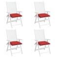 thumbnail image 3 of vidaXL Chair Cushion Set of 4 Red Oxford fabric (100% polyester), 3 of 6