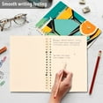 thumbnail image 4 of FORMRS 1-Subject Spiral Notebook 8" x 5" College Ruled 60 Refillable Sheet A5 Hard Cover, 2 Pack, Orange Glasses, 4 of 7