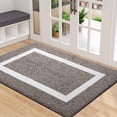 thumbnail image 1 of XICEN Tapis de Porte Intérieur, 32x48, Tapis d'Entrée Antidérapant Absorbant Résistant à la Saleté, Lavable à la Machine, Profil Bas, Tapis d'Entrée Intérieur pour Vestibule, Brun, 1 of 6