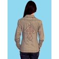 thumbnail image 2 of Scully Western Shirt Womens Long Sleeve Lace Trimmed Studded PSL-089, 2 of 3