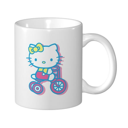 

Hello Kitty 11oz Large Capacity Mug White Ceramic Coffee Cup Mug