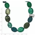 thumbnail image 3 of 925 Sterling Silver Jade, Crystal, Jasper and Serpentine with 2in Extension Necklace 18 Inch, 3 of 4