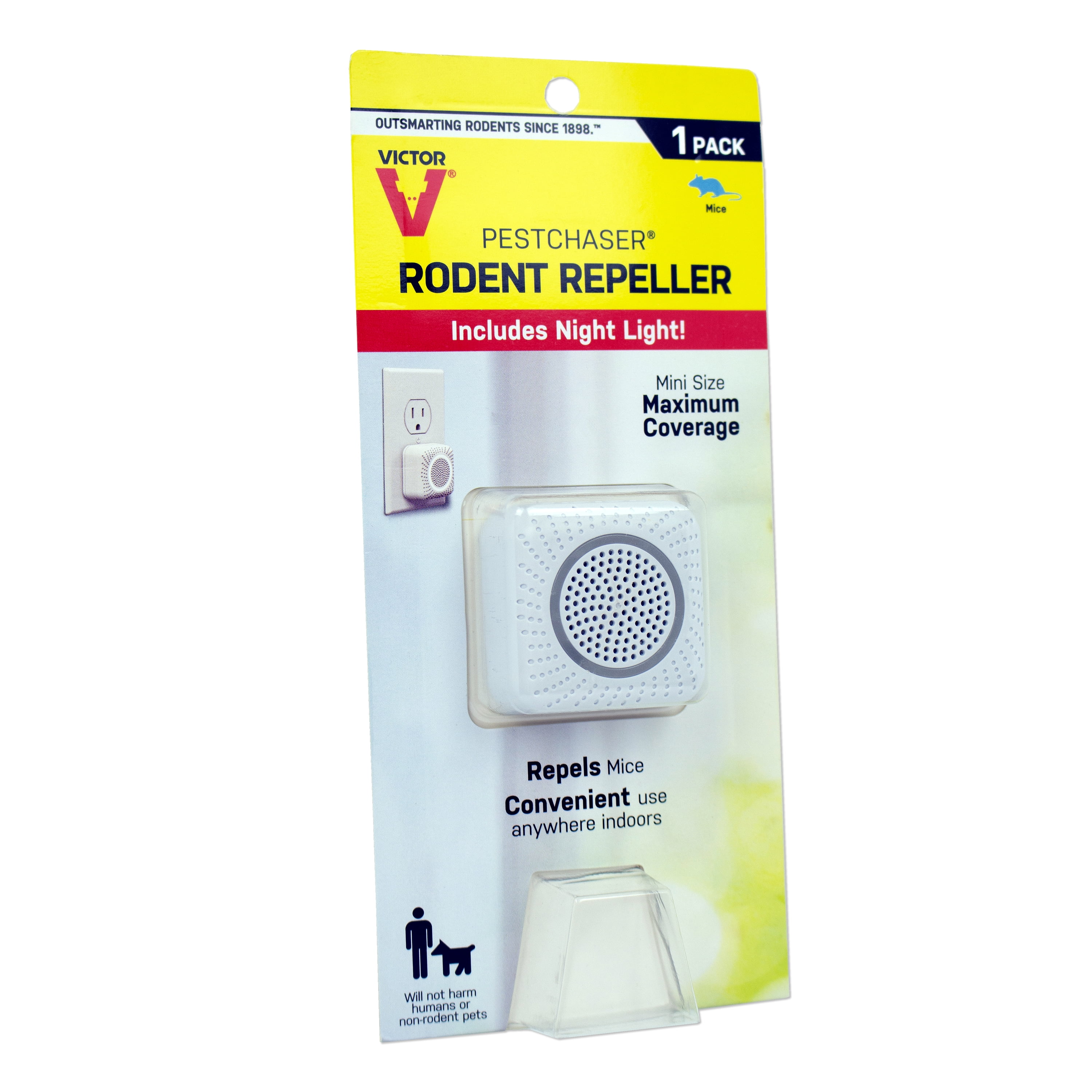  Victor M753SN-1 3-Pack Mini PestChaser Rodent Repeller, White :  Patio, Lawn & Garden
