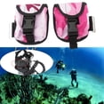 thumbnail image 1 of Bolsa de lastre para buceo, riñonera de lastre para buceo de 2 kg, bolsa de contrapeso, con hebilla de liberación rápida para esnórquel al aire libre camuflaje rosa, 1 of 8