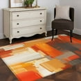 thumbnail image 4 of Kitchen Mats for Floor 3x5 Ft, Burnt Orange Brown Non Slip Area Rugs for Kitchen Bedroom Entryway, Farmhouse Ombre Abstract Mottled Art Washable Carpet Runner Rug Floor Mats for Bedroom Home Decor, 4 of 9