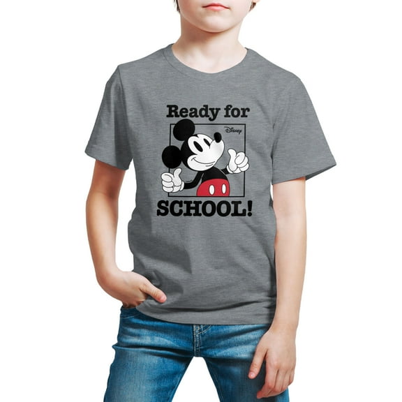 Mickey & Friends - Ready For School - Youth Short Sleeve Graphic T-Shirt