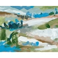 thumbnail image 2 of Wang, Melissa 18x15 White Modern Wood Framed Museum Art Print Titled - Mountain River IV, 2 of 4