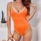 thumbnail image 1 of Traje de baño de una pieza para mujer, conjuntos de bikini para mujer, traje de baño deportivo con cremallera extragrande para mujer, traje de baño con panel de color conservador, traje de baño con pr, 1 of 5