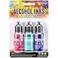 thumbnail image 3 of Tim Holtz Alcohol Ink .5oz 3/Pkg-Beach Deco-Flamingo/Patina/Amethyst, 3 of 4