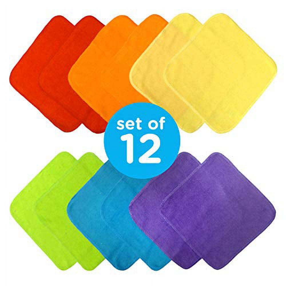 Neat Solutions 12 Pack Solid Bright Knit Terry Washcloth Set - Shop Towels  & Robes at H-E-B