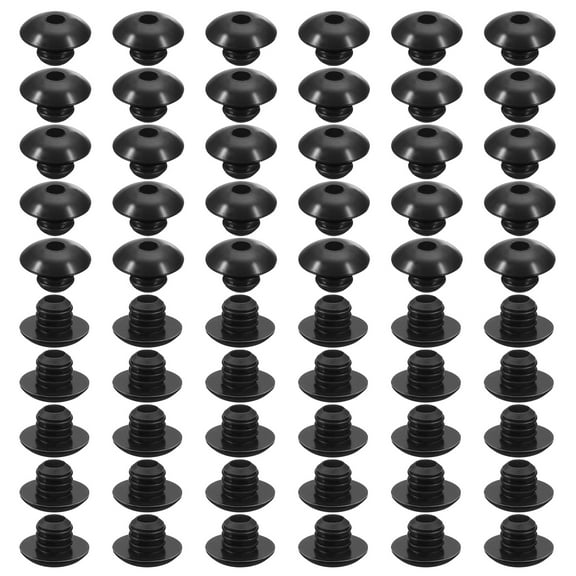 Uxcell 120pcs Pegboard Hook Locks, Pegs Board Plugs Shelf Hook Stopper Clips Fits 1/4 Inch Pegboard Hooks for Stopping Hooks from Falling Off(Black)