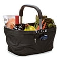 thumbnail image 2 of RSVP International Market Basket Aluminum Frame, Large Zip Side Pocket, 17x11x18", Black, 2 of 3