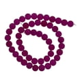 thumbnail image 2 of segolike Perles Rondes 8mm Polies Ternes pour Fabrication de Bijoux Fuchsia Coloré, 2 of 8