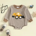 thumbnail image 2 of larppty Newborn Baby Boy Clothes Digger Long Sleeve Sweatshirt Romper Pullover Sweater Onesie Cute Fall Winter Outfits, 2 of 6