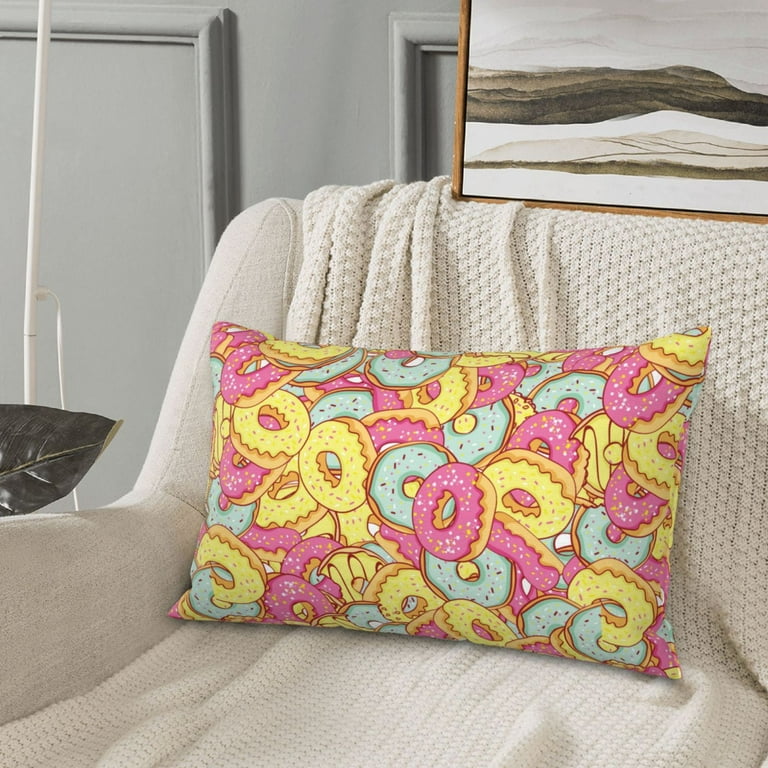 Daiia Pink Donut and Blue Bedding Waterproof Pillow Protector - Main Image