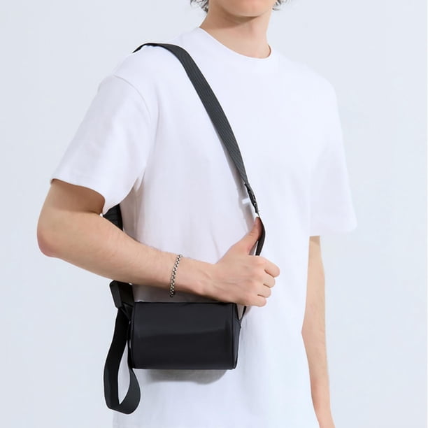 Bandolera de hombre con nylon impermeable, mochila ligera en el hombro en el pecho para viajes, senderismo y deportes al aire libre